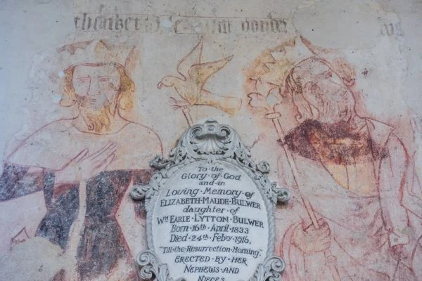 Three Living and the Three Dead wall paintings