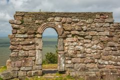 The chapel wall and doorway