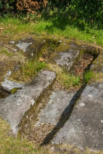 The two seprated rock-cut graves