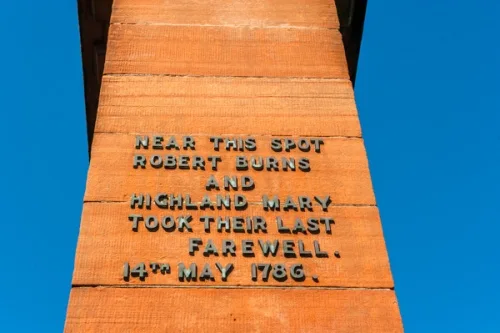 Commemorative inscription on the column