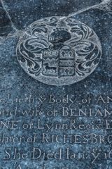 Early 18th century grave slab of Ann Keene