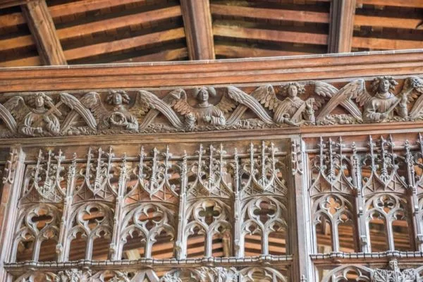 The exceptional 15th-century Angel Screen