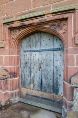 The beautifully carved 15th century tower doorway