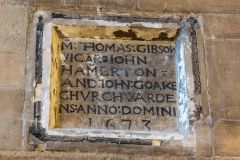 1673 churchwardens plaque