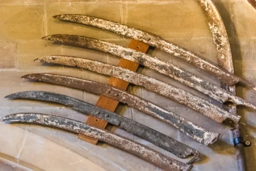 A closer look at the 16th-century scythes