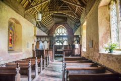 Looking east down the nave