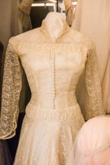 A Victorian dress in the 'Love and Marriage' exhibit