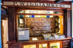 A restored Victorian chemist's shop