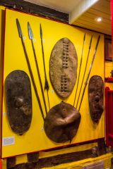 African weapons in the World Cultures exhibit
