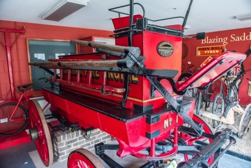 The 1868 fire engine in 'Blazing Saddles'
