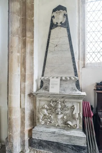 Paston family memorial, north chapel