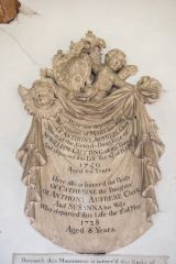 Mary Aufrere memorial, 1750