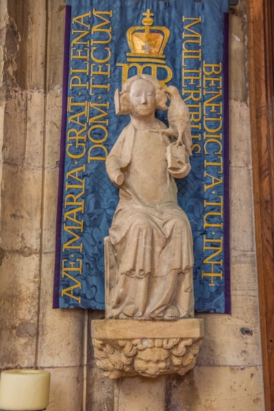 14th-century Madonna and Child statue