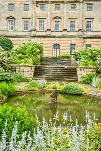 The south terrace of Howick Hall