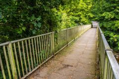 The footbridge over the River Swale