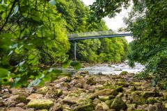 The River Swale footbridge