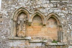 Hulne Priory, A triple sedilia, or clergy seat, in the priory church
