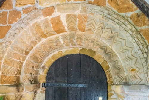 The 12th-century south doorway