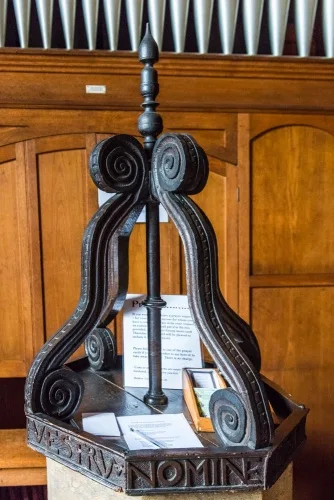 The 17th-century font cover