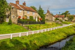 Cottages at the southern edge of the village