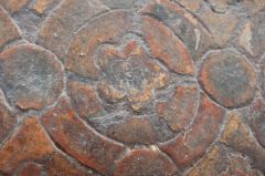 The 14th century tiled floor
