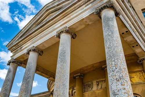 The entrance portico