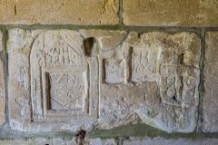 17th century graffiti in the porch