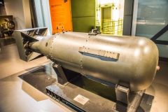 Casing for the 'Little Boy' bomb that was dropped on Hiroshima