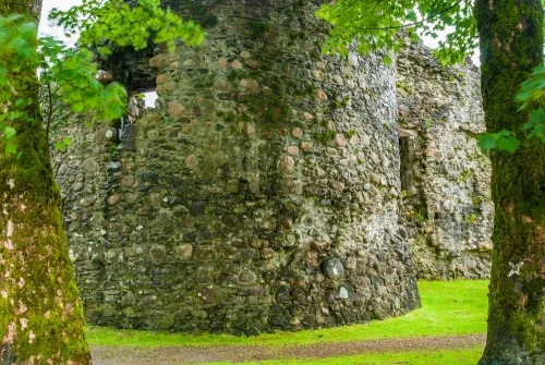 Ruins of the barbican tower