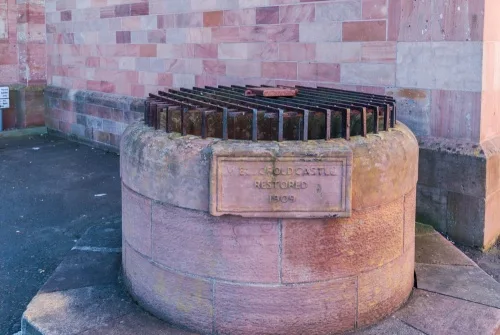 The medieval castle well