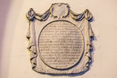 Inverness Cathedral, Bishop William Hay memorial, 1707