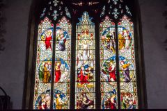 Victorian glass in the east window