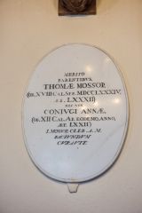 Thomas Mossop memorial, d. 1784