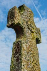 A closer look at the cross head carving
