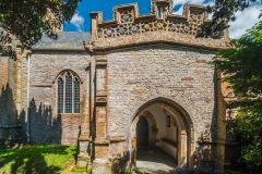 The ornate south porch