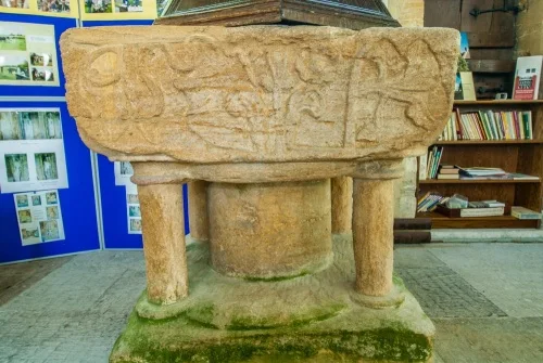 The 12th-century font