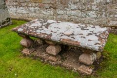 18th century table tomb in the churchyard