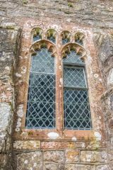 Restored windows, chancel wall