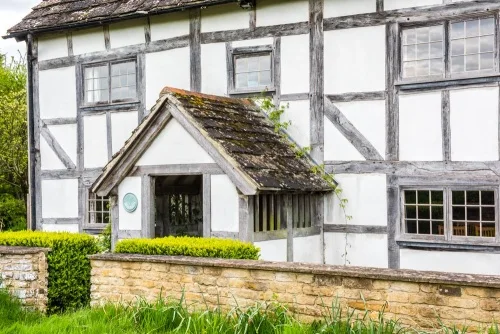 A 17th-century timber-framed cottage