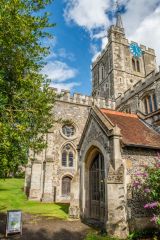 The south porch and west tower