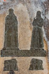 John and Alice Duncombe memorial brasses, 1594