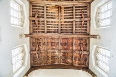 Looking up at the angel roof