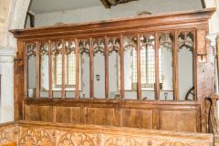 15th-century wooden screen