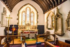 The church sanctuary and high altar