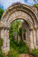 A ruined medieval archway
