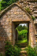 An unusual rectangular doorway