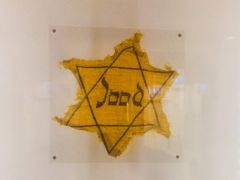 Yellow star worn by Dutch Jews, 1942