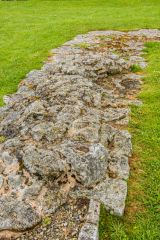 Jordan Hill Roman Temple, The best-preserved section of foundation wall