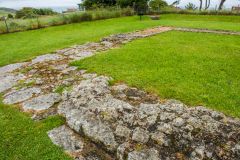 Jordan Hill Roman Temple, Looking south-east over the temple foundations