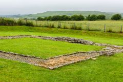 Jordan Hill Roman Temple, Looking north-west across the temple